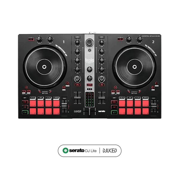 Controlador HERCULES DJC INPULSE 200 MK2 - 8 pads - 4 modos - salida 44.1 Khz