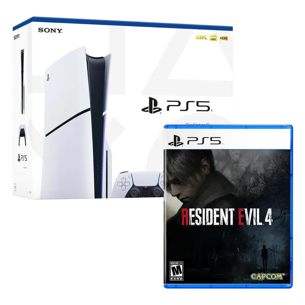 Play Station 5 SONY CFI2015 / SSD 1TB / Slim / Resident Evil 4 / Edicion Disco