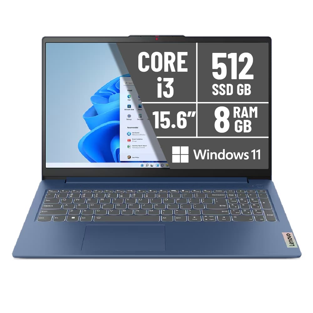Laptop LENOVO IP SLIM 3 15IUR8 / Core i3-1305U / 8GB / SSD 512GB /82X7004ALM