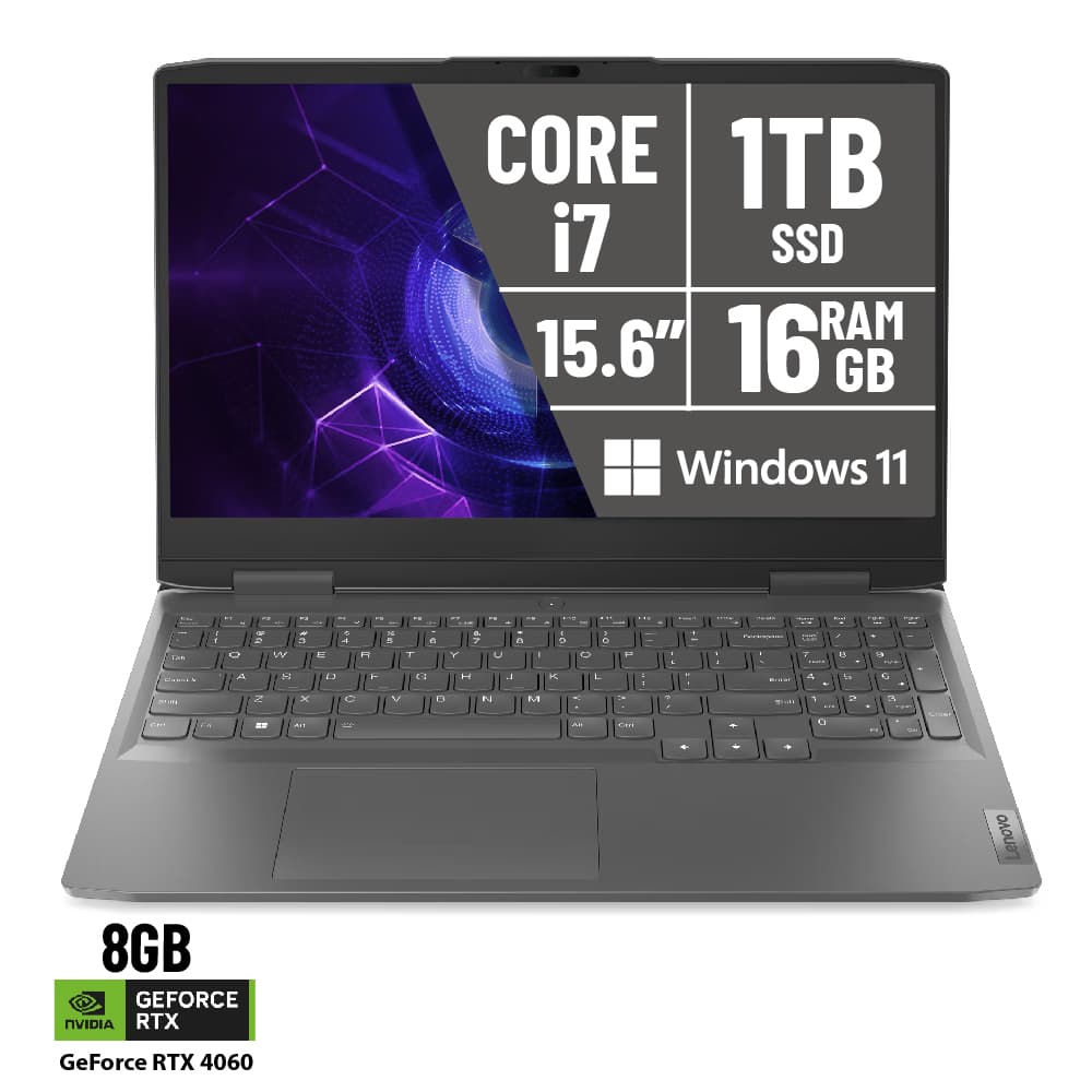 Laptop LENOVO LOQ 15IRH8 / Core i7-13620H / 16GB / SSD 1TB / 8GB RTX4060 / 82xv00ralm