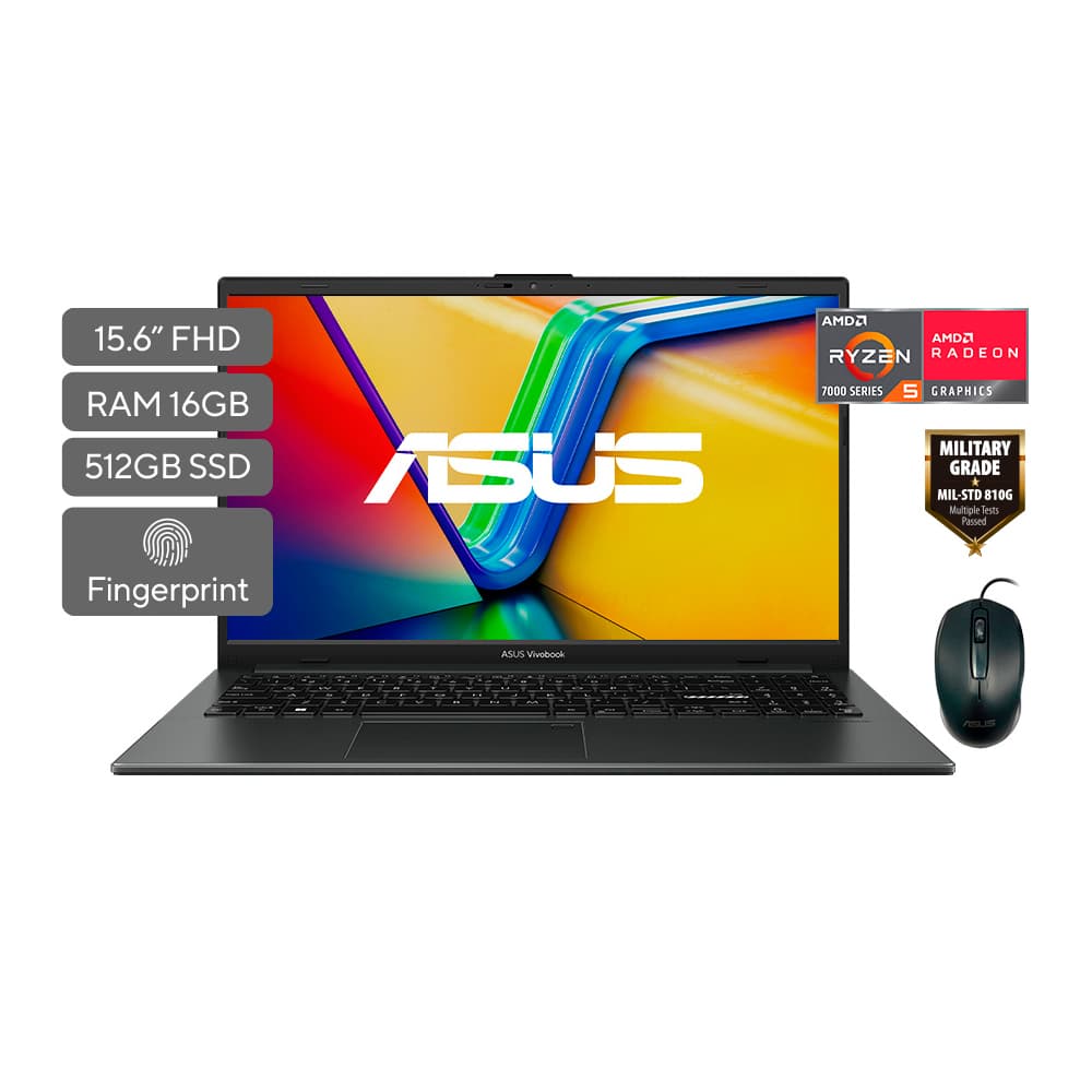 Laptop Asus Vivobook Go 15 E1504FA-NJ361 / Ryzen 5-7520U / 16GB / SSD 512GB