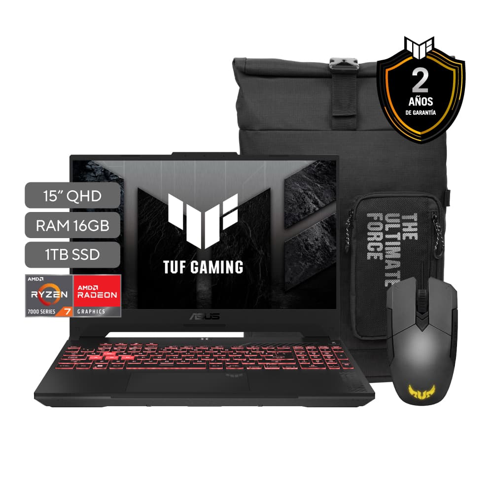 ASUS Laptop TUF Gaming A15 15.6" Ryzen 7 16GB SSD 1TB RTX4060 | Laptops