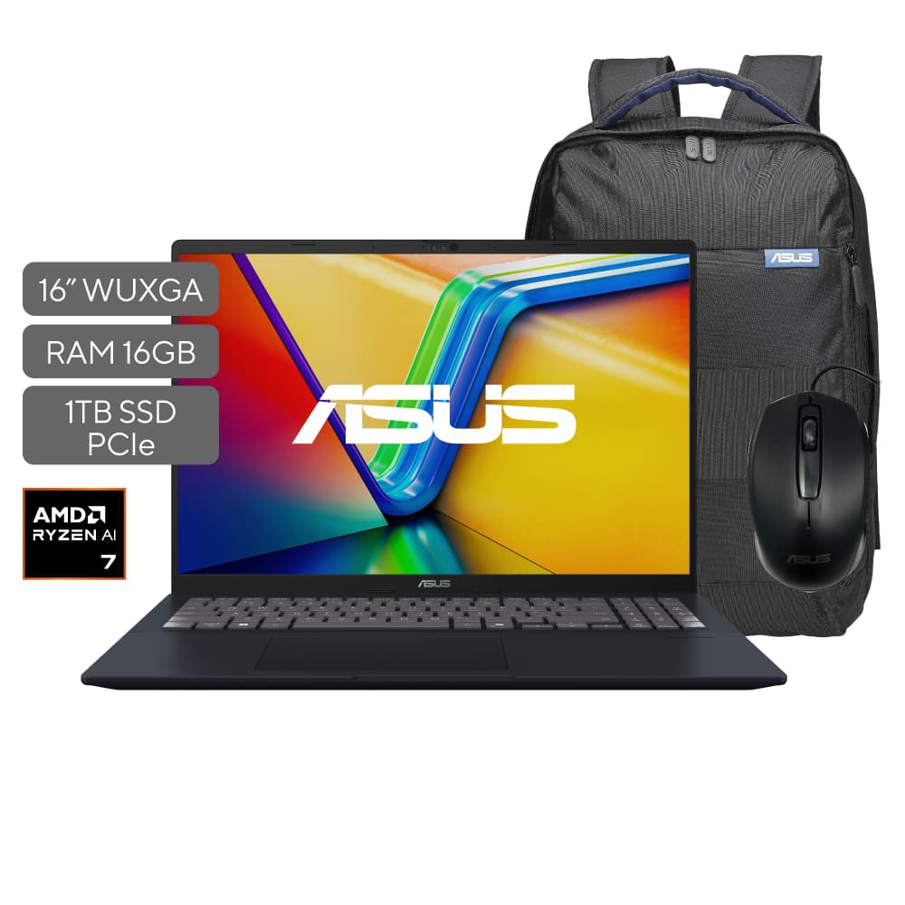 ASUS Laptop VivoBook 16 16" Ryzen AI 7 16GB SSD 1TB | Laptops