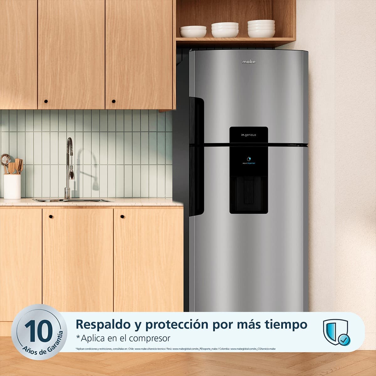 Mabe Refrigeradora RMP415YEU 415 Lts Dispensador Agua Energy Saver | Electrodomésticos