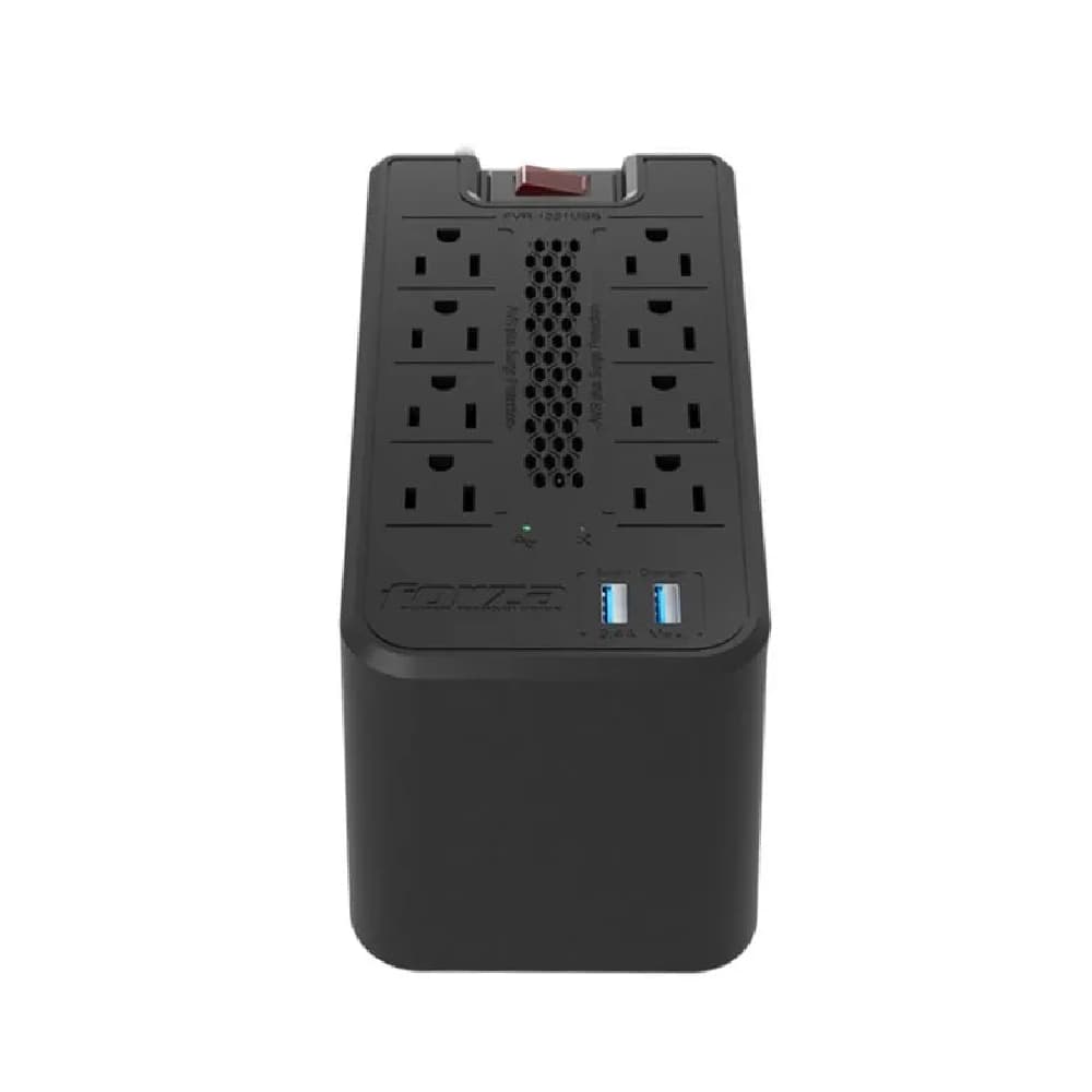 Regulador FORZA FVR-1221USB Capacidad 1200VA-600w / 120V / 8 Tomas / 2 USB - 120V