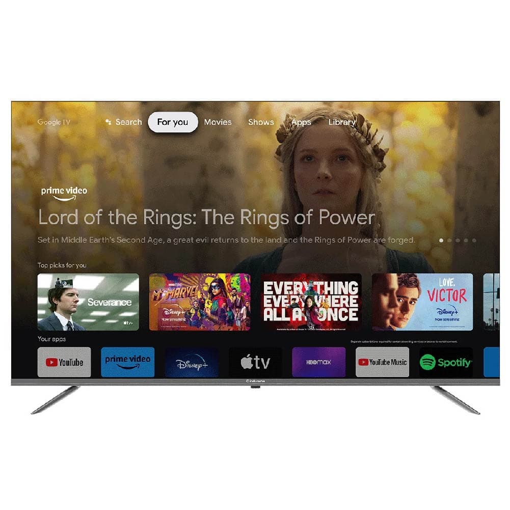 Televisor 50" INDURAMA QLED Google Tv TIKGF2GQLED Color Cromado
