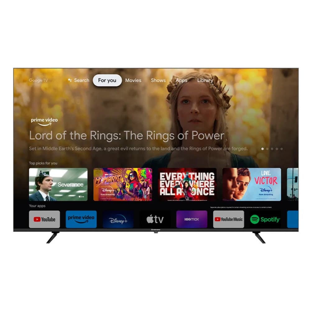 Televisor 75" INDURAMA QLED Google Tv TIKJQLED Color Cromado